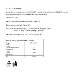 JOGOBELLA EXOTIC|150 g|ZOTT - Slika 2
