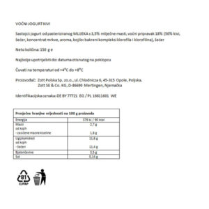 JOGOBELLA EXOTIC|150 g|ZOTT - Slika 4