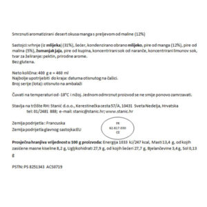 HÄAGEN-DAZS MANGO & MALINA|460 ml|HÄAGEN-DAZS - Slika 2