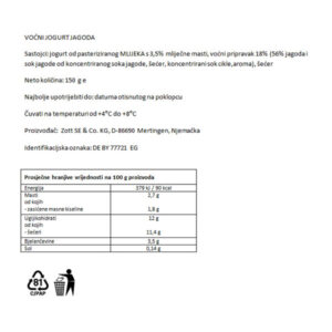JOGOBELLA - CLASSIC|150 g|ZOTT - Slika 4