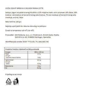 JOGOBELLA - PANNA COTTA|150 G|ZOTT - Slika 3