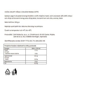 JOGOBELLA - PANNA COTTA|150 G|ZOTT - Slika 5