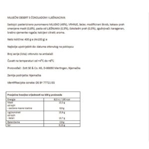 MONTE - ČOKOLADA MAXI4x100 g|ZOTT - Slika 2