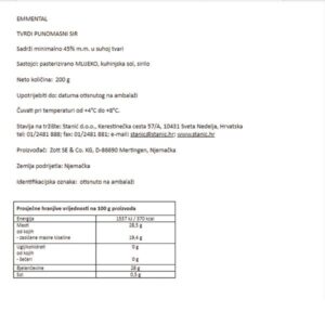 SIR BAYERNTALER|200 G|ZOTT - Slika 2