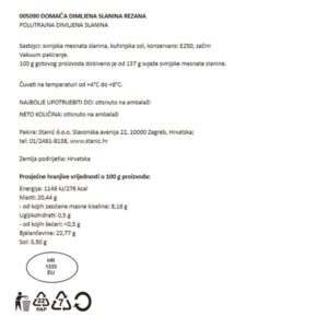 DIMLJENI ŠPEK - REZANA |cca 1 kg|GURMAN DELIKATES - Slika 2