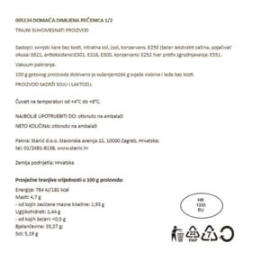 DOMAĆA DIMLJENA PEČENICA|1/2|GURMAN DELIKATESSE - Slika 2