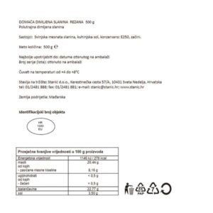 DOM.DIM. SLANINA|500 g|GURMAN DELIKATESS - Slika 2