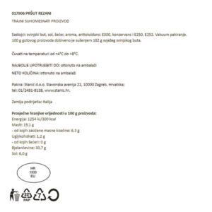 PRŠUT - REZANI|cca 1 kg|GURMAN DELIKATESSE - Slika 2