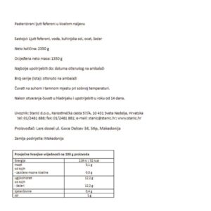 FEFERONI - LJUTI|2350 g/net.oc.1200 g|LARS - Slika 2