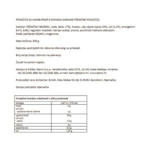 PECIVO HAMBY|6 kom/300 g|QUICKBURY - Slika 2