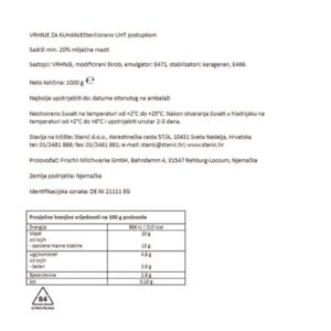 VRHNJE ZA KUHANJE 20% m.m.|1 L|FRISCHLI - Slika 2