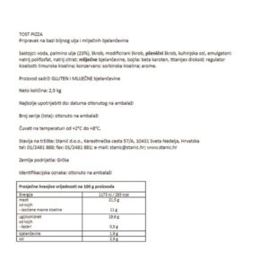 NADOMJESTAK PIZZA TOAST|2,5 kg|VEDAR DAN - Slika 2