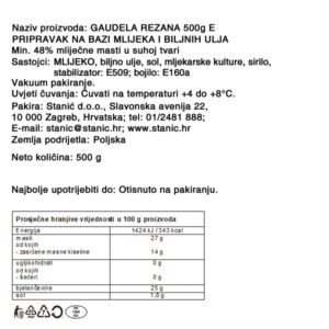 GAUDELA - REZANA|500 g|ZA VEDAR DAN - Slika 2