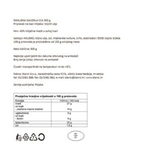 DIMLJENA GAUDELA- NAREZANA|500 g|VEDAR DAN - Slika 2