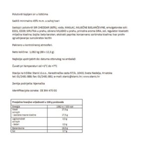 TOPLJENI SIR CHEDDAR - U LISTIĆIMA|1,082 kg|SCHREIBER FOODS - Slika 2