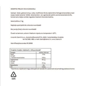 DESERTNI PRELJEV - KARAMELA|1 kg|BAKINA KUHINJA - Slika 2