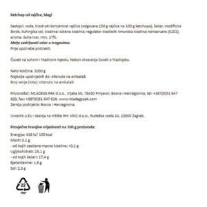 KETCHUP - BLAGI|1000 g|BONITO - Slika 2