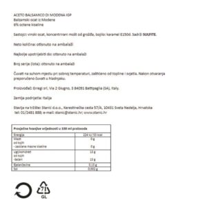 ACETO BALSAMICO DI MODENA IGP|500 mL|CASTELLO - Slika 2