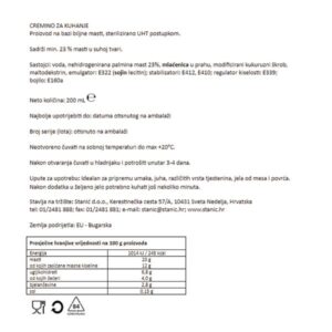 CREMINO ZA KUHANJE|200 mL|BAKINA KUHINJA - Slika 3