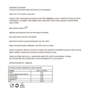 CREMINO ZA KUHANJE|500 mL|BAKINA KUHINJA - Slika 2