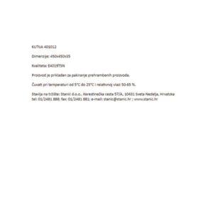 KUTIJA ZA PIZZU|JUMBO - 450x450x35|HORECA - Slika 2