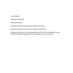 KUTIJA ZA PIZZU|MINI - 260x260x30|HORECA - Slika 2