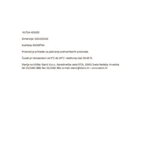 KUTIJA ZA PIZZU|KARIRANA - 320X320X30|HORECA - Slika 2