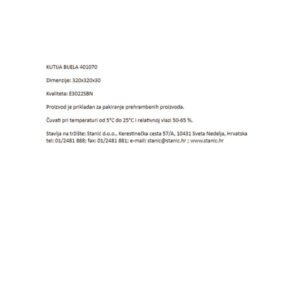 KUTIJA ZA PIZZU|BIJELA - 320x320x30|HORECA - Slika 2