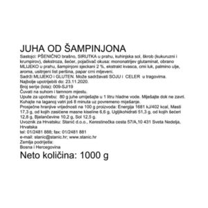 KREM JUHA OD ŠAMPINJONA|1000 g|BAKINA KUHINJA - Slika 2