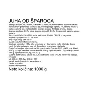 KREM JUHA OD ŠPAROGA|1000 g|BAKINA KUHINJA - Slika 2