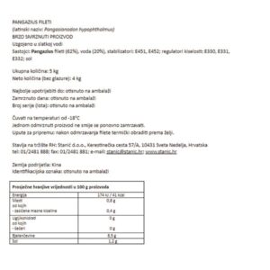 PANGASIUS FILET|5 kg|HORECA - Slika 2