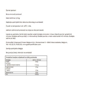 ŠPINAT|2,5 kg|HORECA - Slika 2