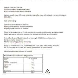 BIFTEK|ODREZAK 2 kg|HORECA - Slika 2