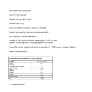 POMMES FRITES - MR.ARTHUR|2,5 kg|LUTOSA - Slika 2