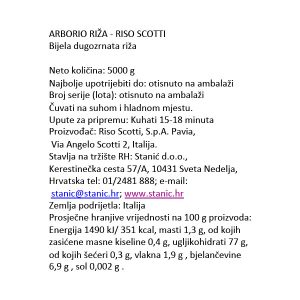 RIŽA ARBORIO|5KG|SCOTTI - Slika 2