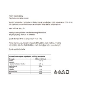 PRŠUT REZANI|500 g|GURMAN DELIKATESS - Slika 2