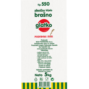 BRAŠNO - PŠENIČNO BIJELO|T-550 5/1GLATKO|PODRAVSKI MLIN - Slika 2