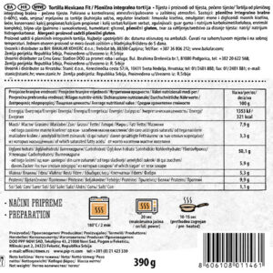 TORTILJA MEXICANA - FIT|25cm - 390 g (6/1)|TORTILLA MEXICANA - Slika 4