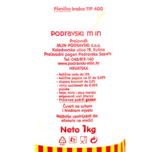 BRAŠNO - OŠTRO|1 kg|PODRAVSKI MLIN - Slika 2