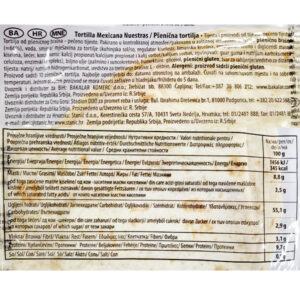 TORTILJA NUESTRAS|30 cm - 900 g (10/1)|TORTILLA MEXICANA - Slika 2