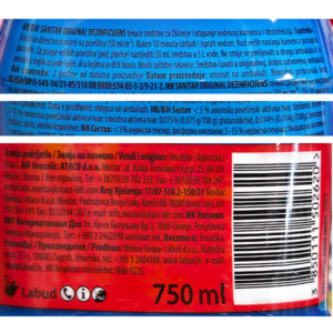 SANITAR ORIGINAL|750 ml|LABUD - Slika 2