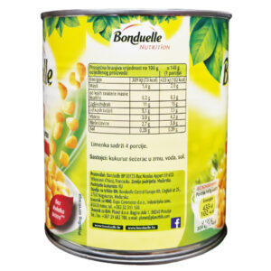 KUKURUZ ŠEĆERAC|670 g/net.oc. 570 g|BONDUELLE - Slika 3
