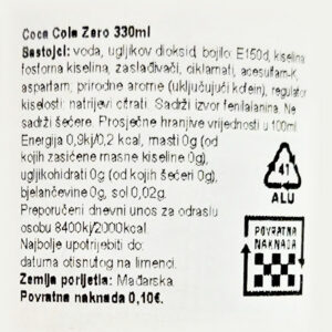 COCA-COLA ZERO|330 ml|COCA-COLA - Slika 2